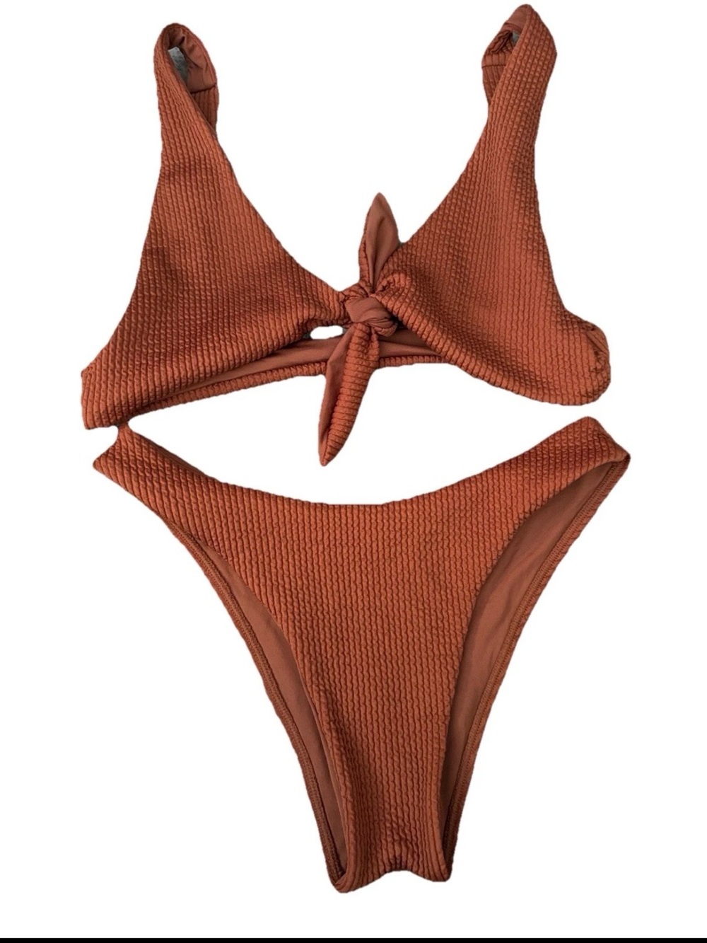 Monday Women's Swimwear Sand 2-Piece Bikini Set Size S Bottoms And Medium Top